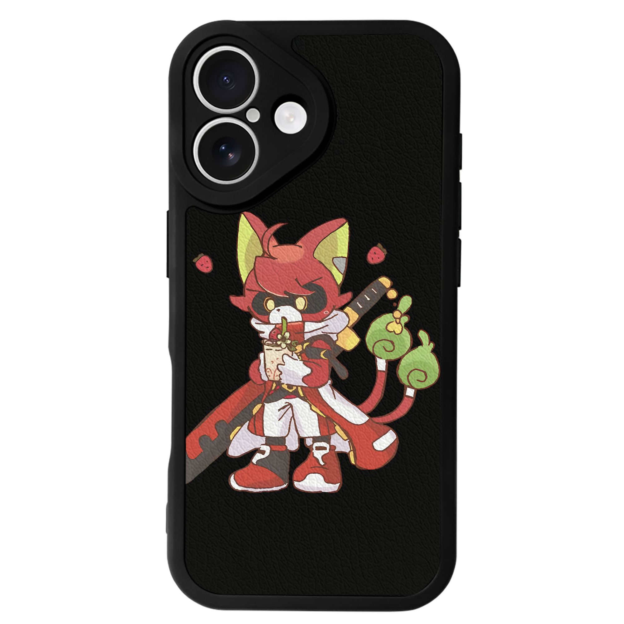 （画像用） 妖怪ウォッチ Yo-kai Watch 【iPhone 16シリーズ対応】シリコンスマホケース（レザー調） 材質：シリコン
